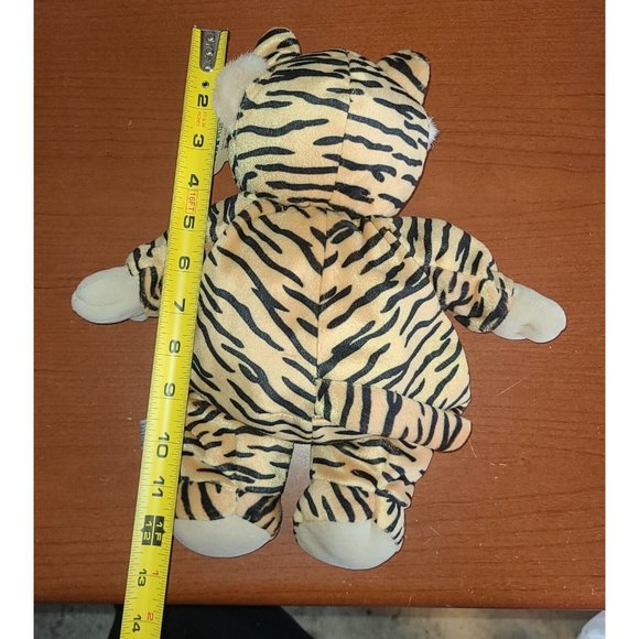 SKM Enterprise 12" Teddy Bear Plush In Tiger Costume Cute! Clean Hand Crafted - Picture 9 of 11